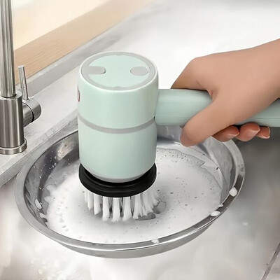 Electric Spin Scrubber, Cleaning Brush Multifunctional Household Brush Wire Kitchen Toilet Bowl And Shoe Handheld, Lightweight