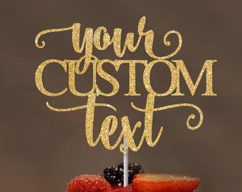 CARDSTOCK CAKE TOPPERS