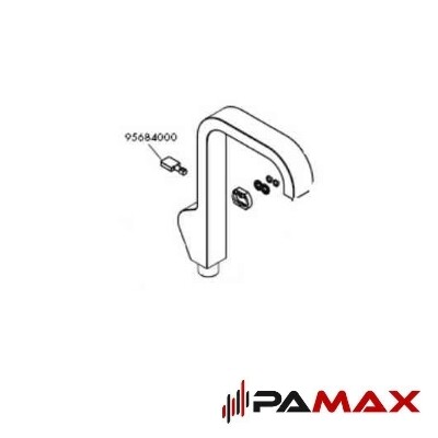 Hansgrohe - gumb preklopnika - 95684000 Hansgrohe gumb preklopnika 95684000