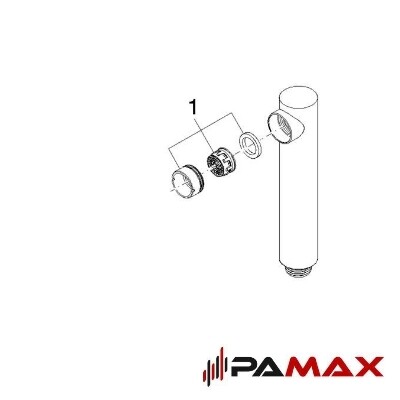 Dornbracht prha ročna platina mat 0412111060006