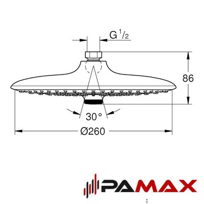 Grohe nadglavna prha 26457000