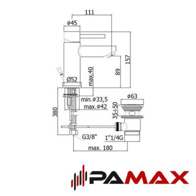 Paffoni - sanitarna armatura za umivalnik Stick - SK075HCR