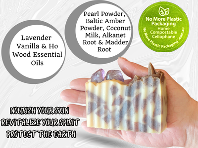 Pearl Kissed Amethyst (Full Moon Crystal Elixir Infused)