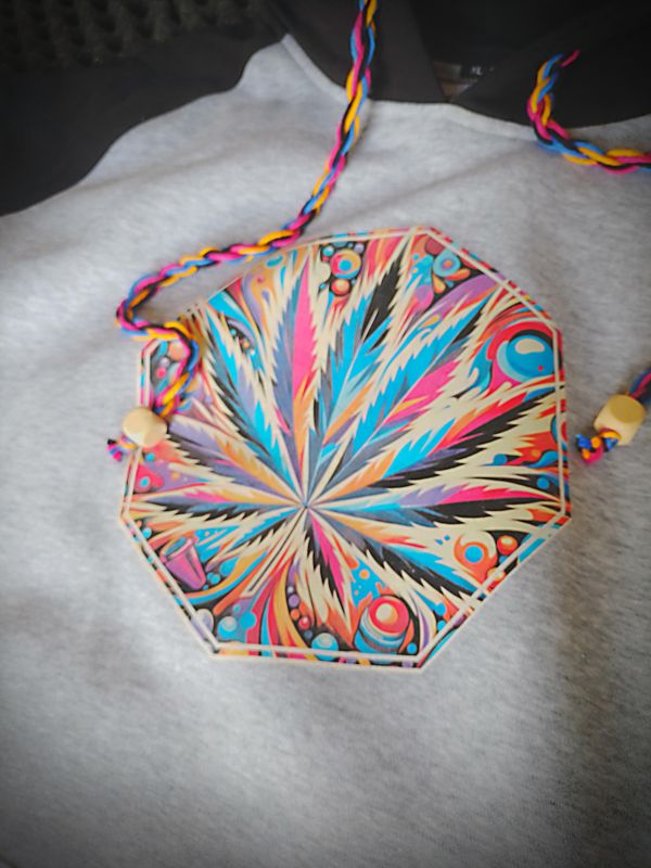 Hoodie Canna Grey/Black  Größe XL