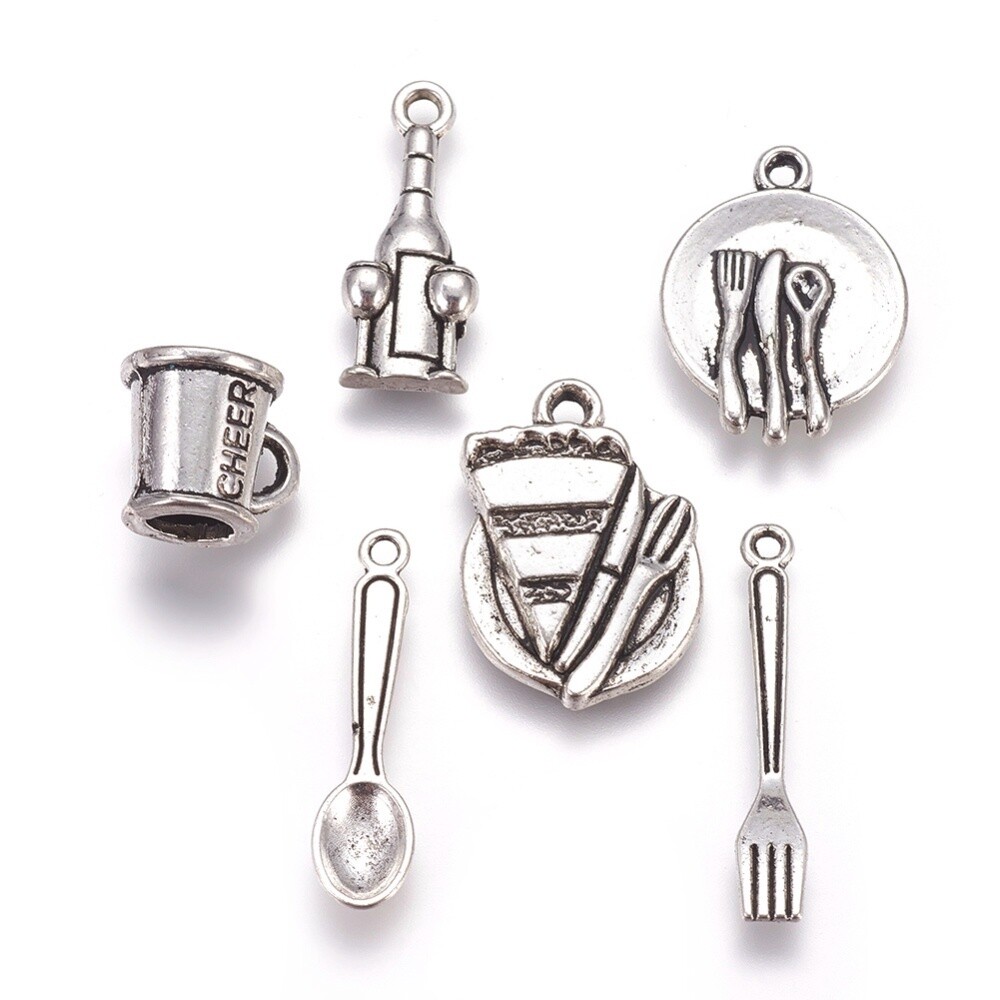 Tableware Charms - Silver