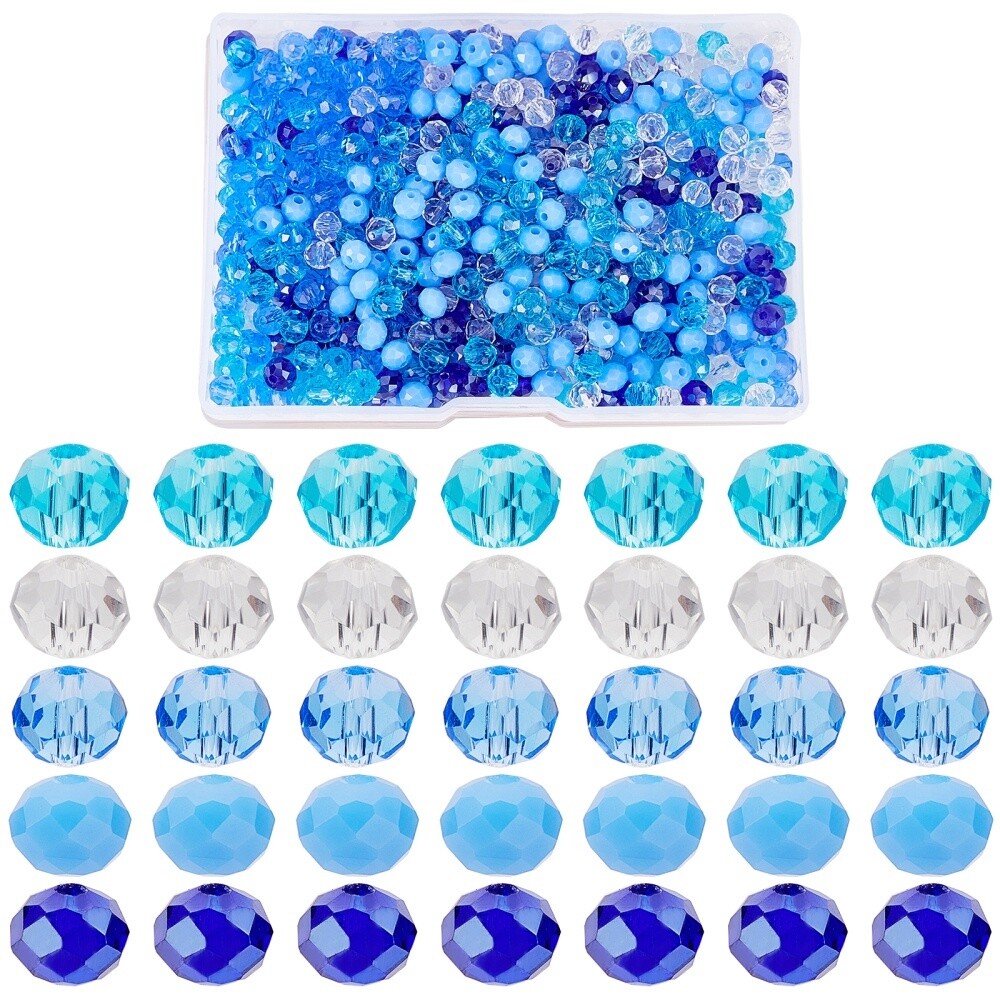 Inspiration Kit - 500 Piece Cushions, Blue Sea Mix 6mm