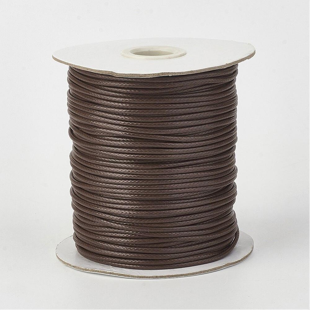 Waxed Braid - Coconut Brown 1.5mm (Per M)