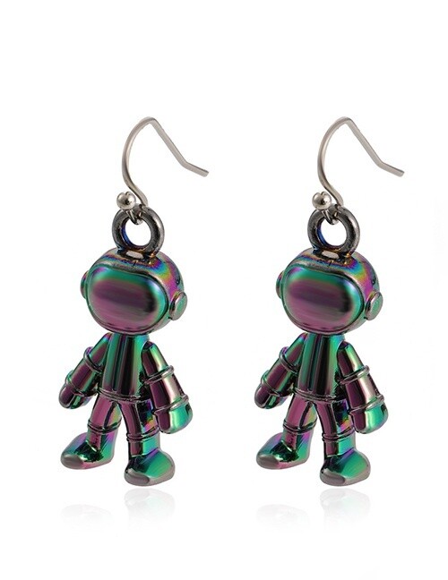 Electroplated Astronaut Earrings