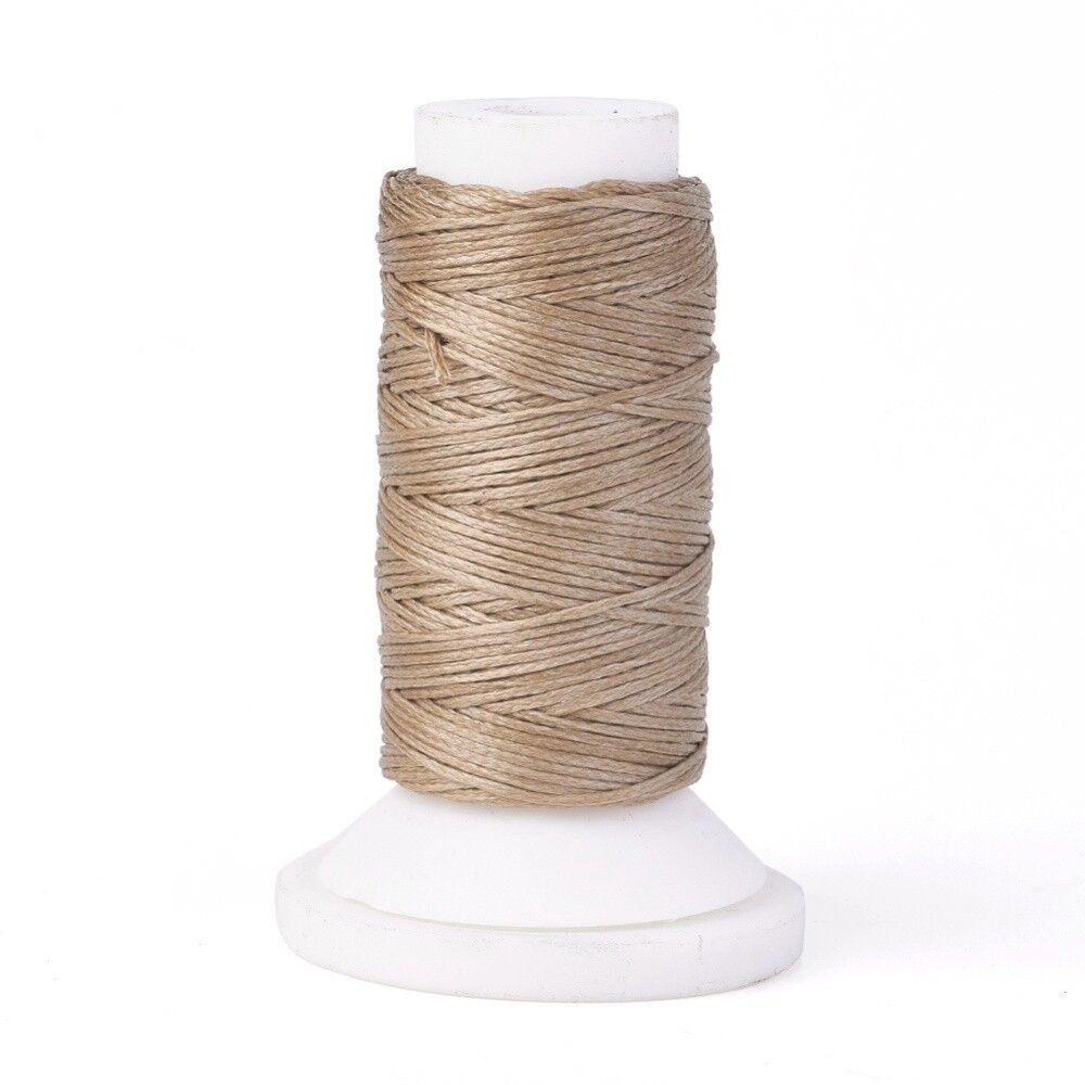 Waxed Braid - Saddle Brown 0.8mm