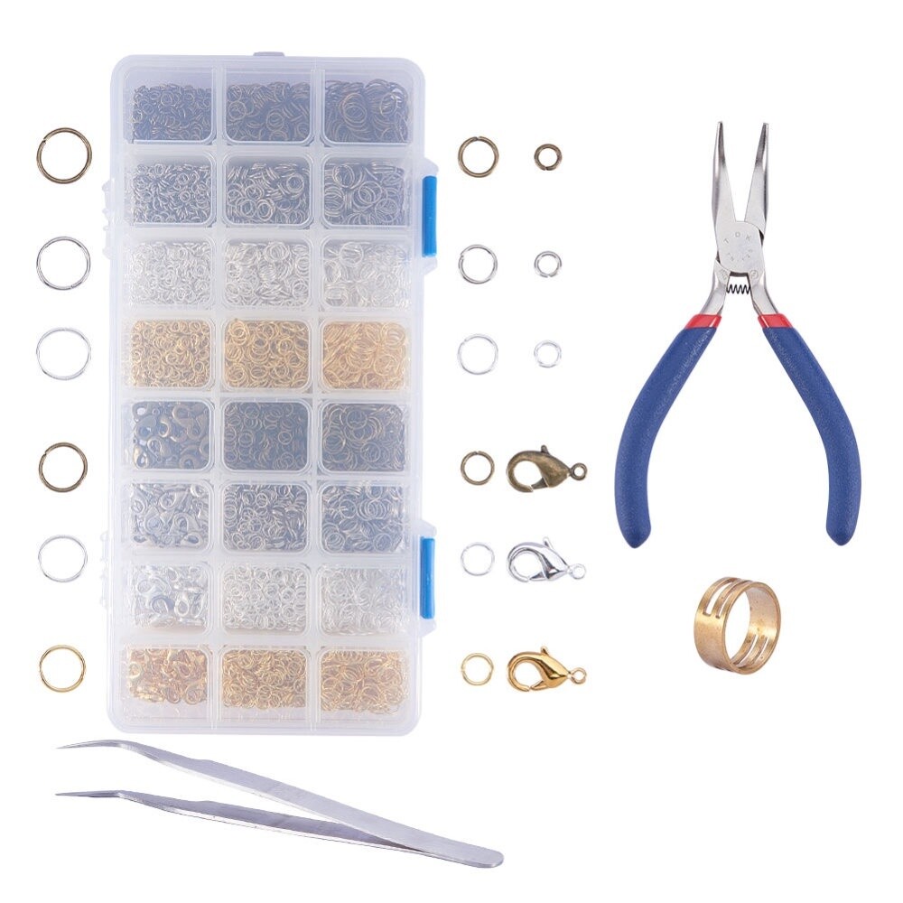 Inspiration Kit - 1162 Piece Jump Ring &amp; Lobster Mix With Pliers &amp; Tweezers