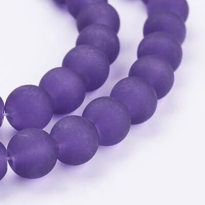 Frosted Glass Tiff - Purple 10mm