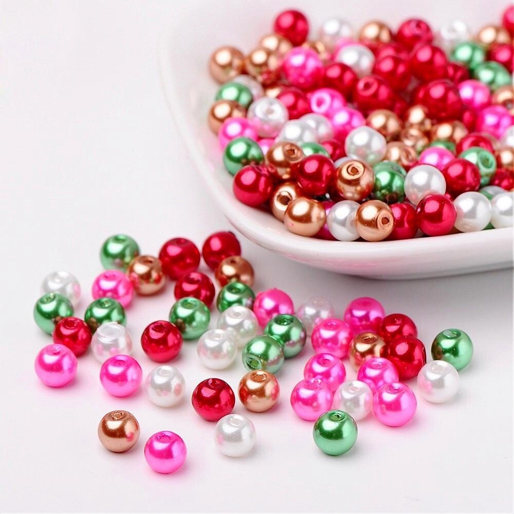 Bead Inspiration Kit - GB Pearl Christmas Mix 6mm x 200