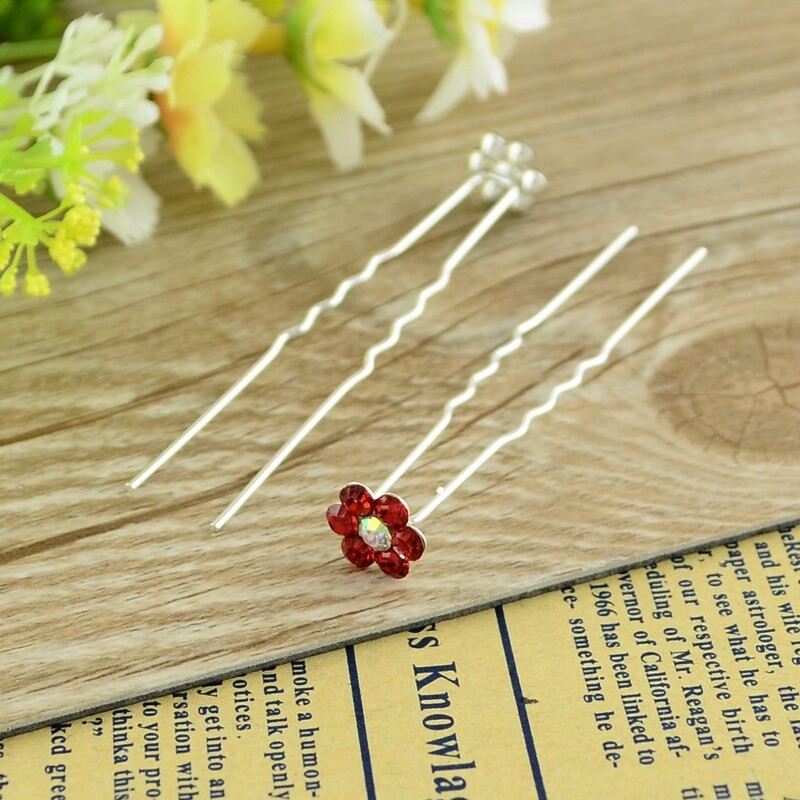 Hair Flower Pin -  Siam