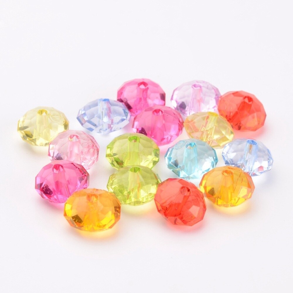 BG Faceted Abacus Bead - 12x7mm