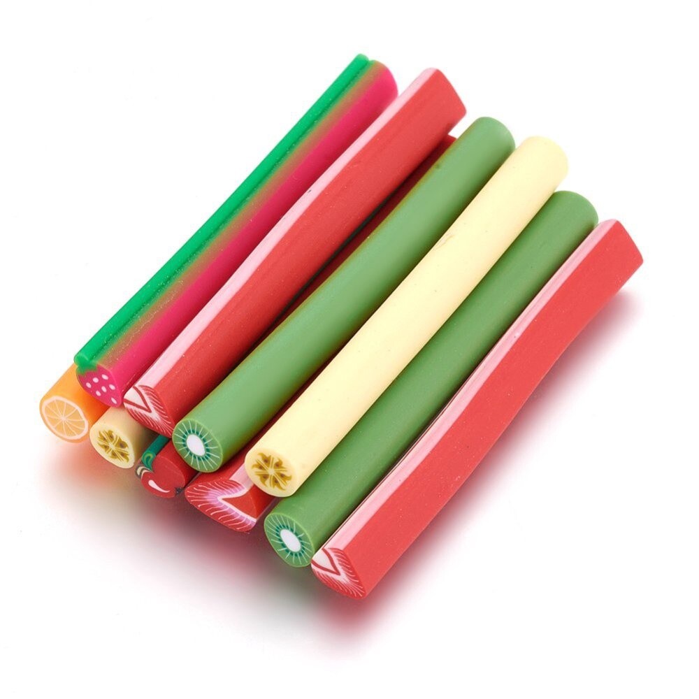 Polymer Clay Fruit Stick - 3-6mm x 50mm Long