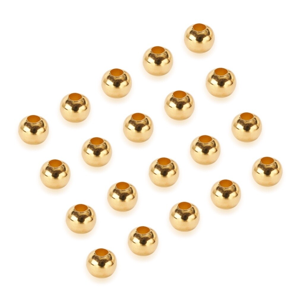 Inspiration Kit - Round Gold Spacer 5mm x 200 Pieces