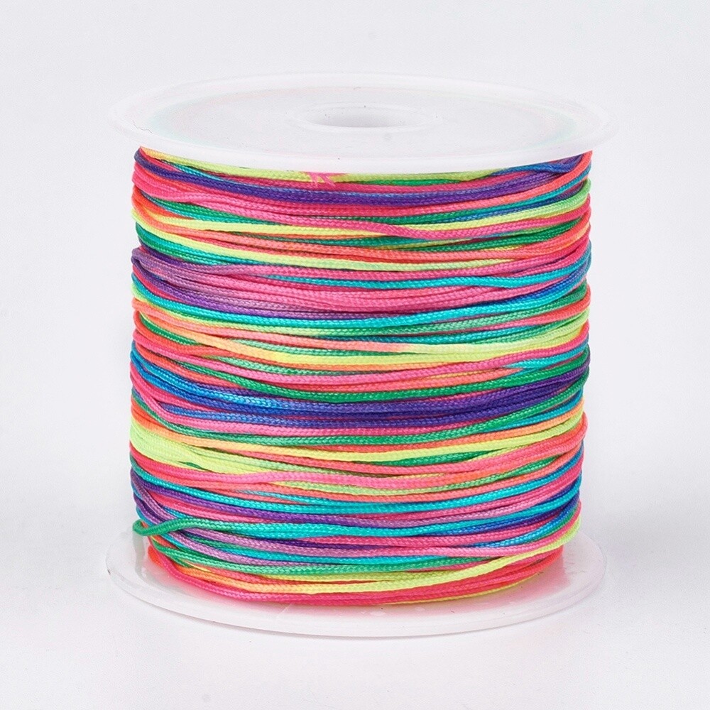 Nylon Cord Multi Coloured - 0.8mm