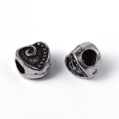 Heart Charm - Silver 11x12mm