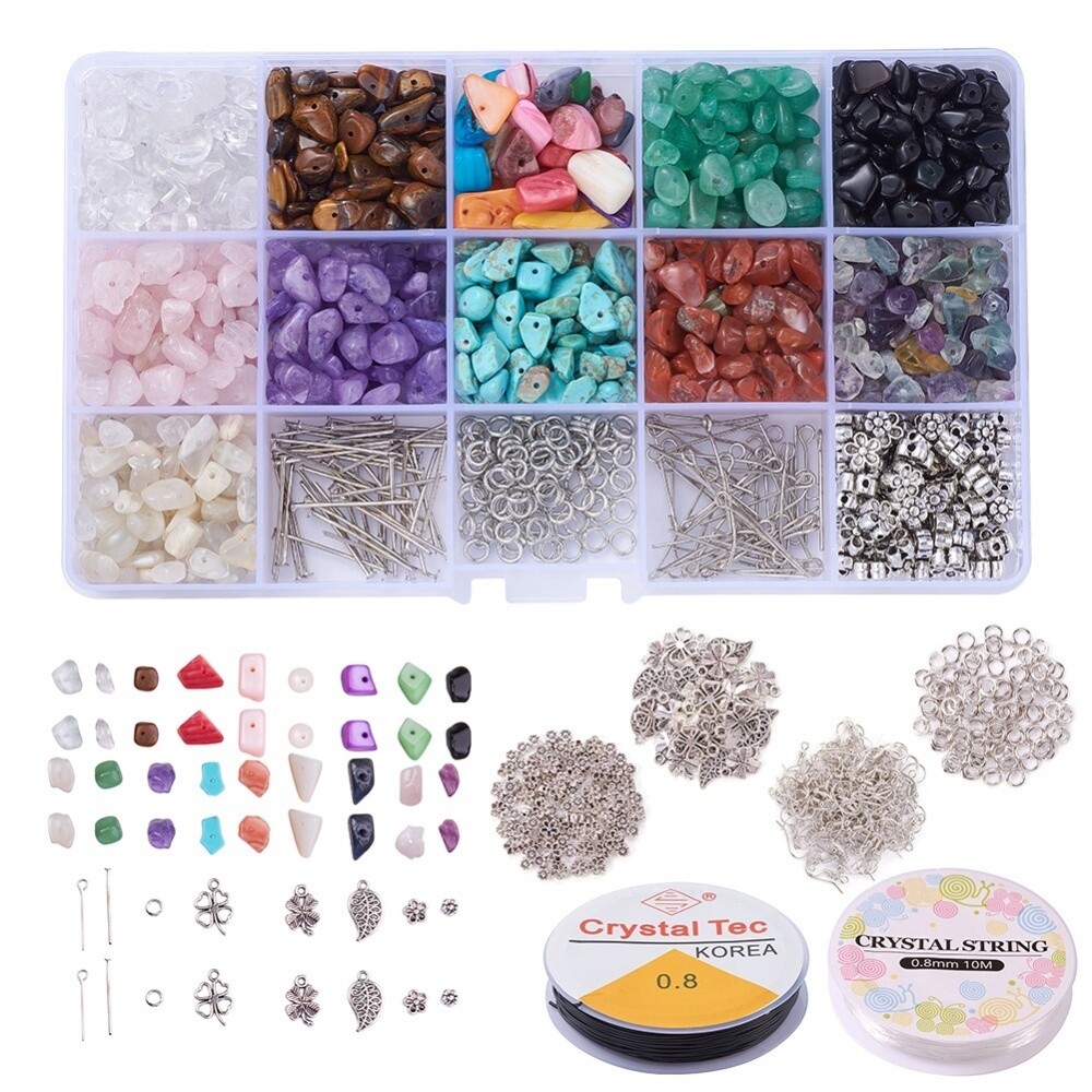 Inspiration Kit - Semi Precious Chip &amp; Freshwater Shell Mix Kit
