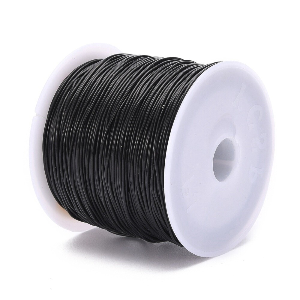 Crystal Elastic - Black Round 1mm x 28m Roll