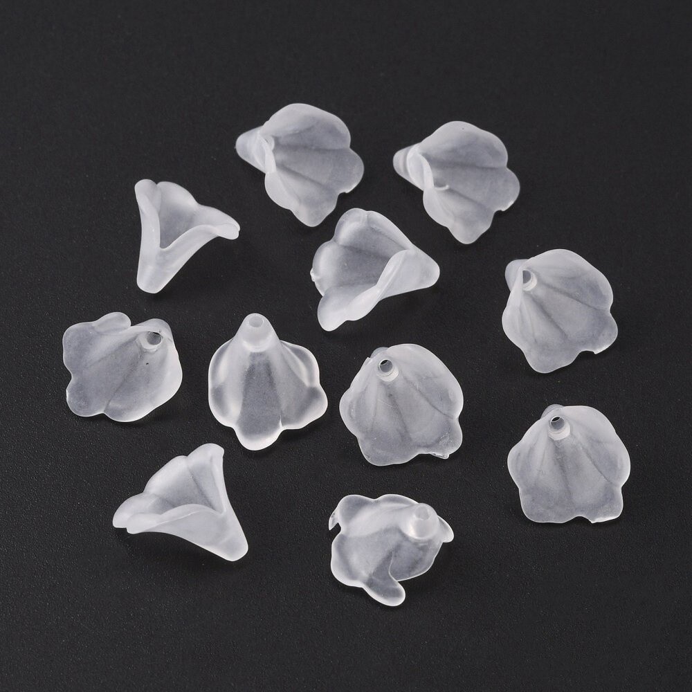 BG Frosted Flower - White 9mm