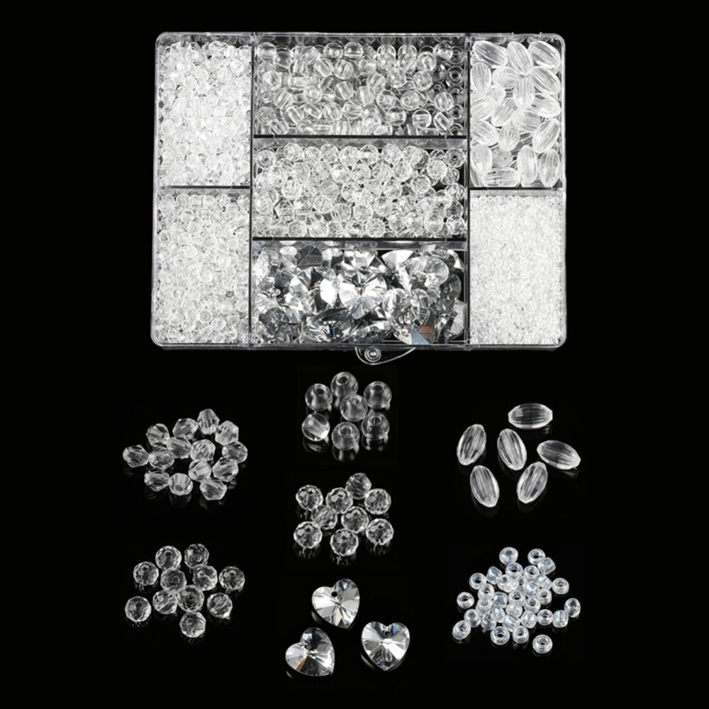 1635 Piece Clear Mix Bead Starter Kit