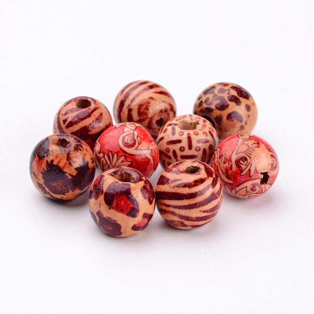 Wood Round - Printed 16mm (LH)