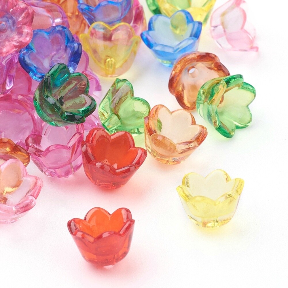 BG Tulip Bead Cap - Mixed 10x6mm