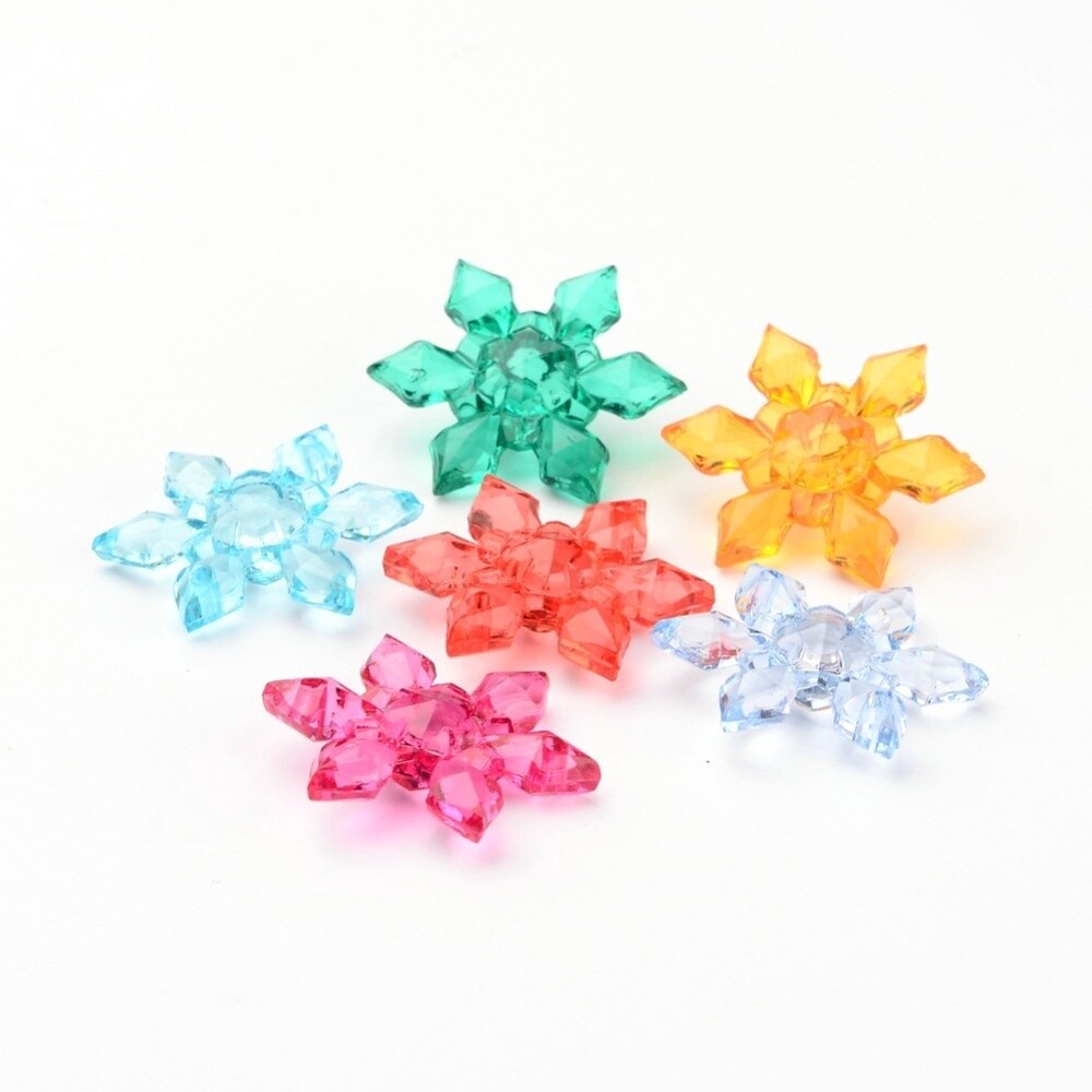 BG Translucent Snowflake - 29x7mm