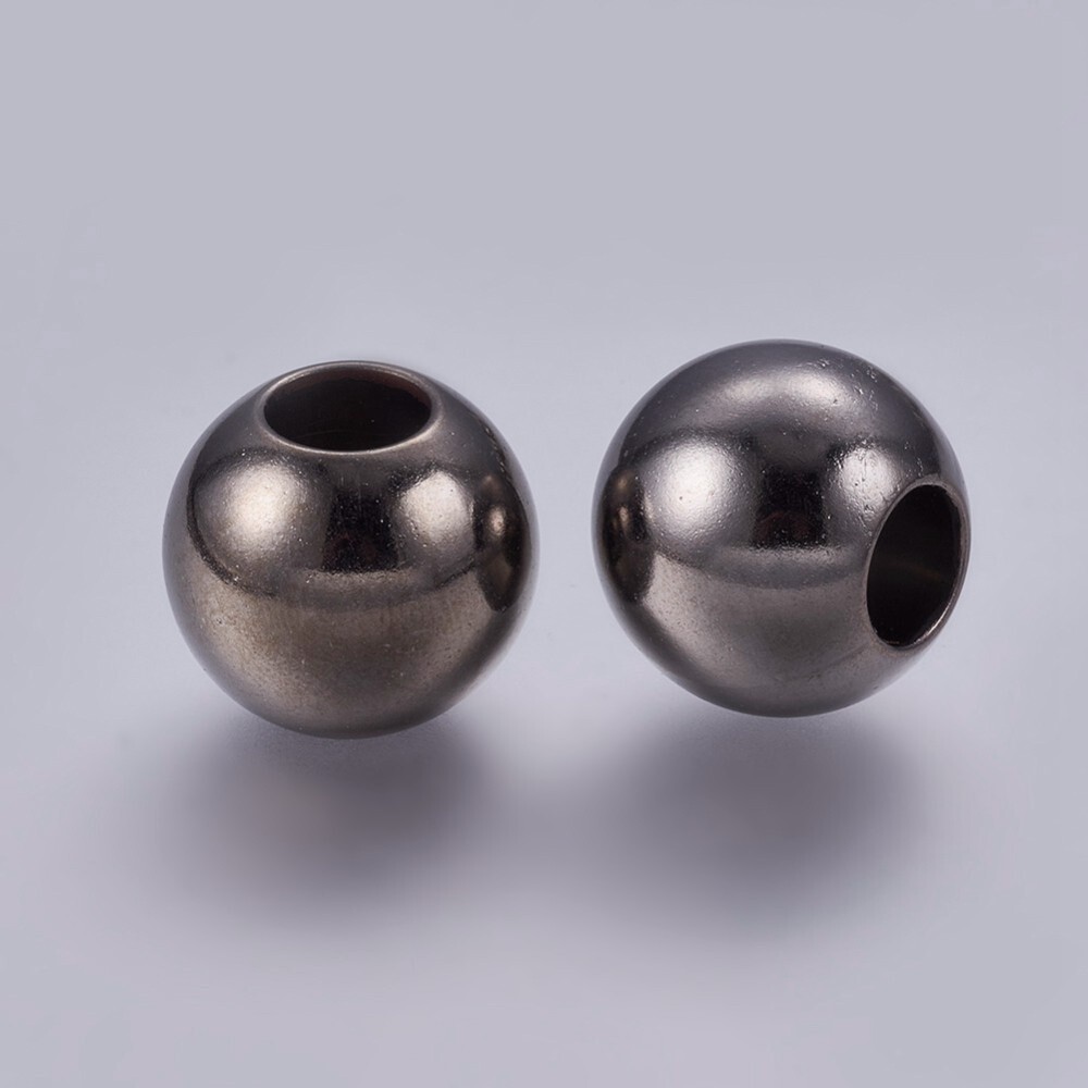 MP Round - Gunmetal 18x16mm
