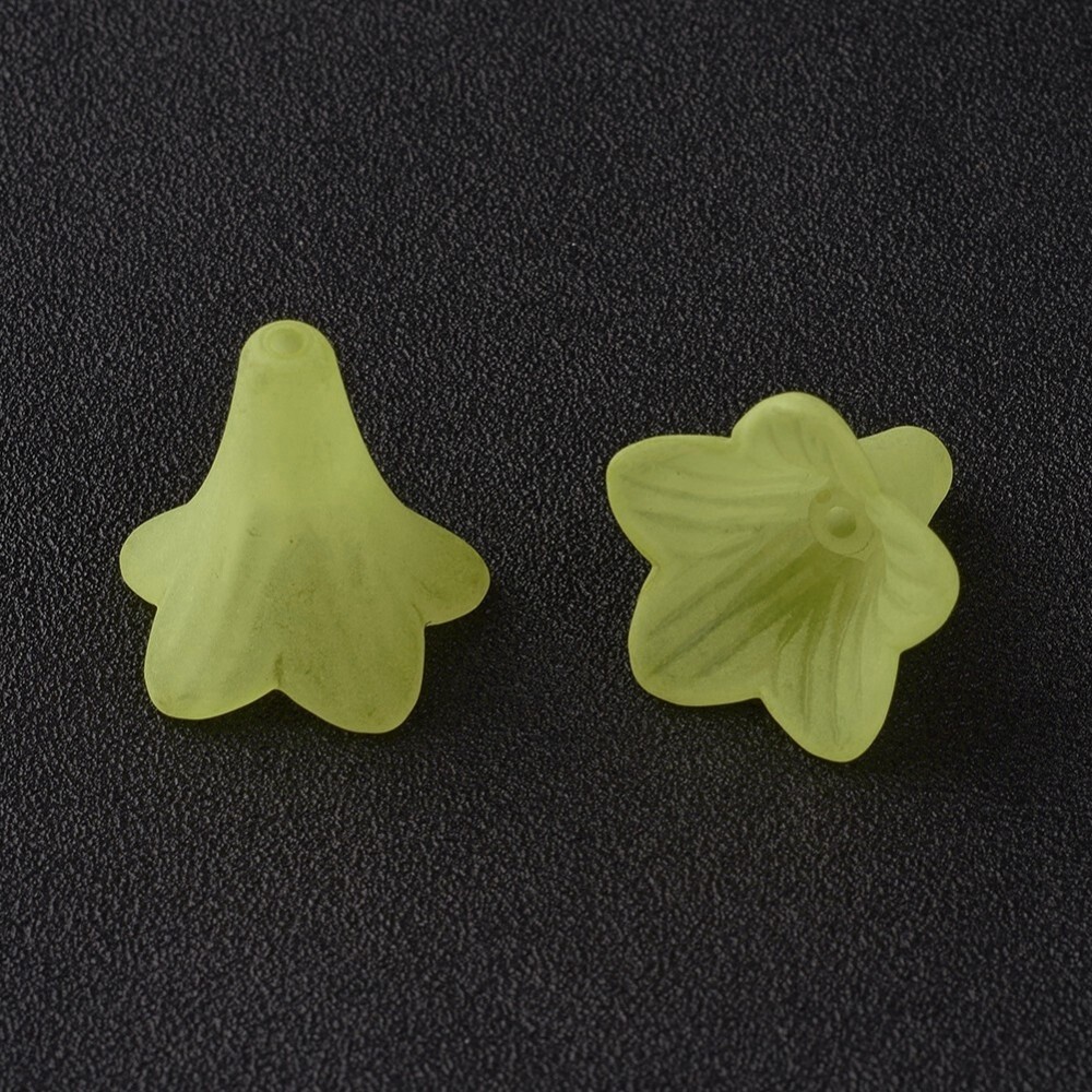 BG Frosted Flower - Green Yellow 23mm