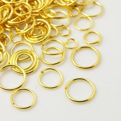 Inspiration Kit - Jump Ring Mix (Gold) 4-10mm x 50gm