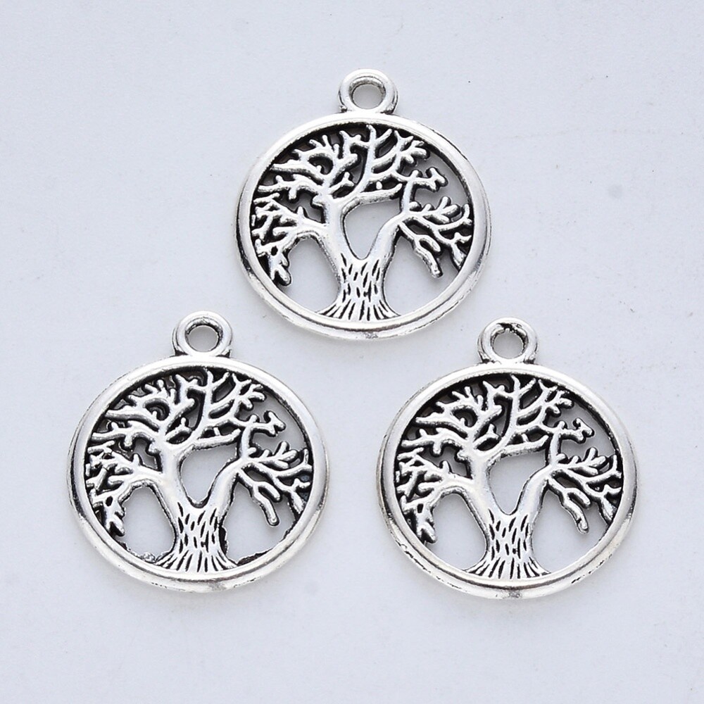 Tree Of Life Charm - Silver 18x15mm