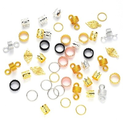 Aluminium Dreadlock Bead Mix