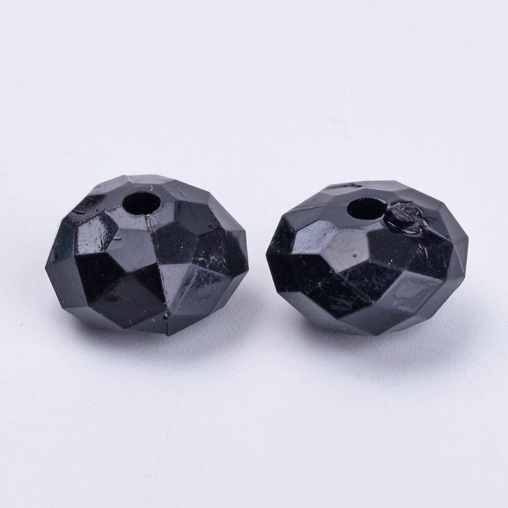 BG Rondelle - Black 10x6mm