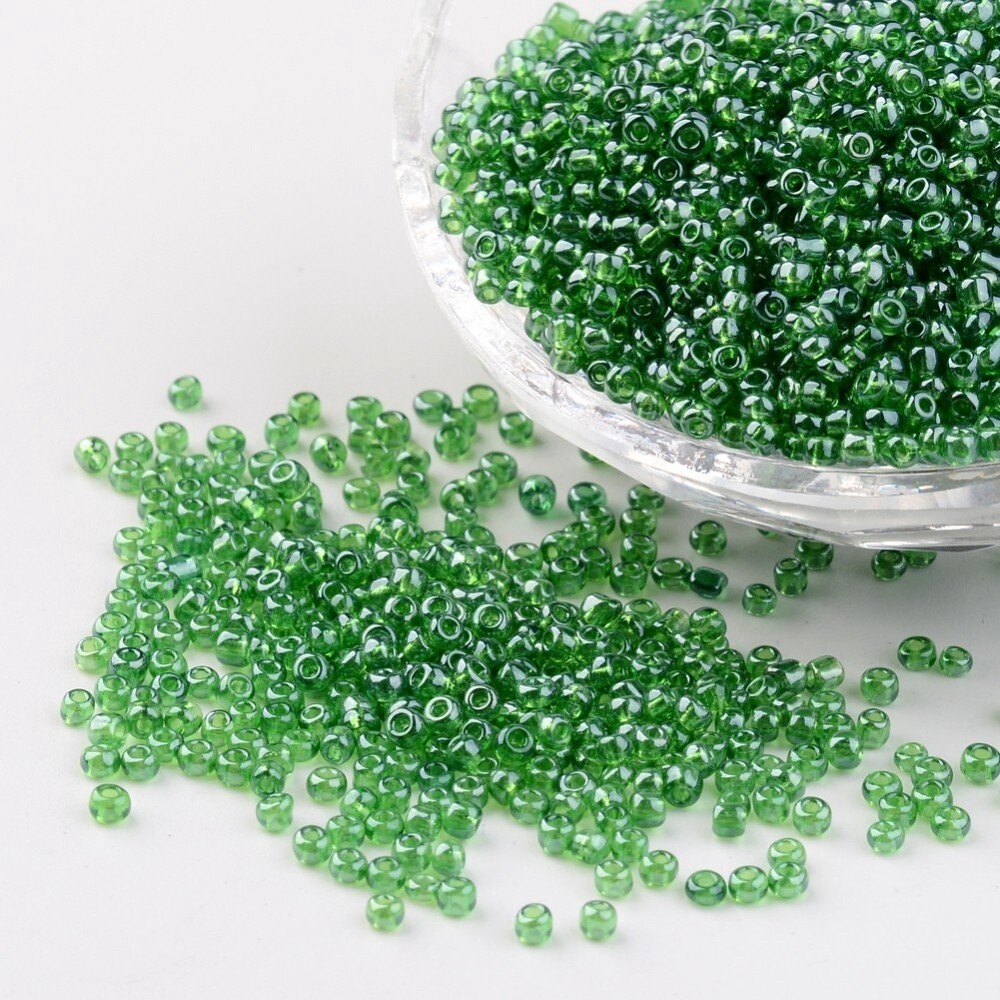 Bead Inspiration Kit - 50gm x Green Lustre Seed Bead 12