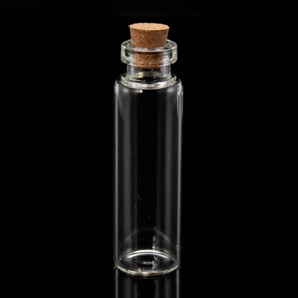 Bead Container - Wishing Bottle 60x16mm