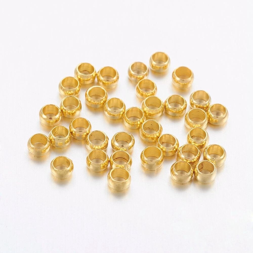 Inspiration Kit - Gold Crimps 2x3mm x 200