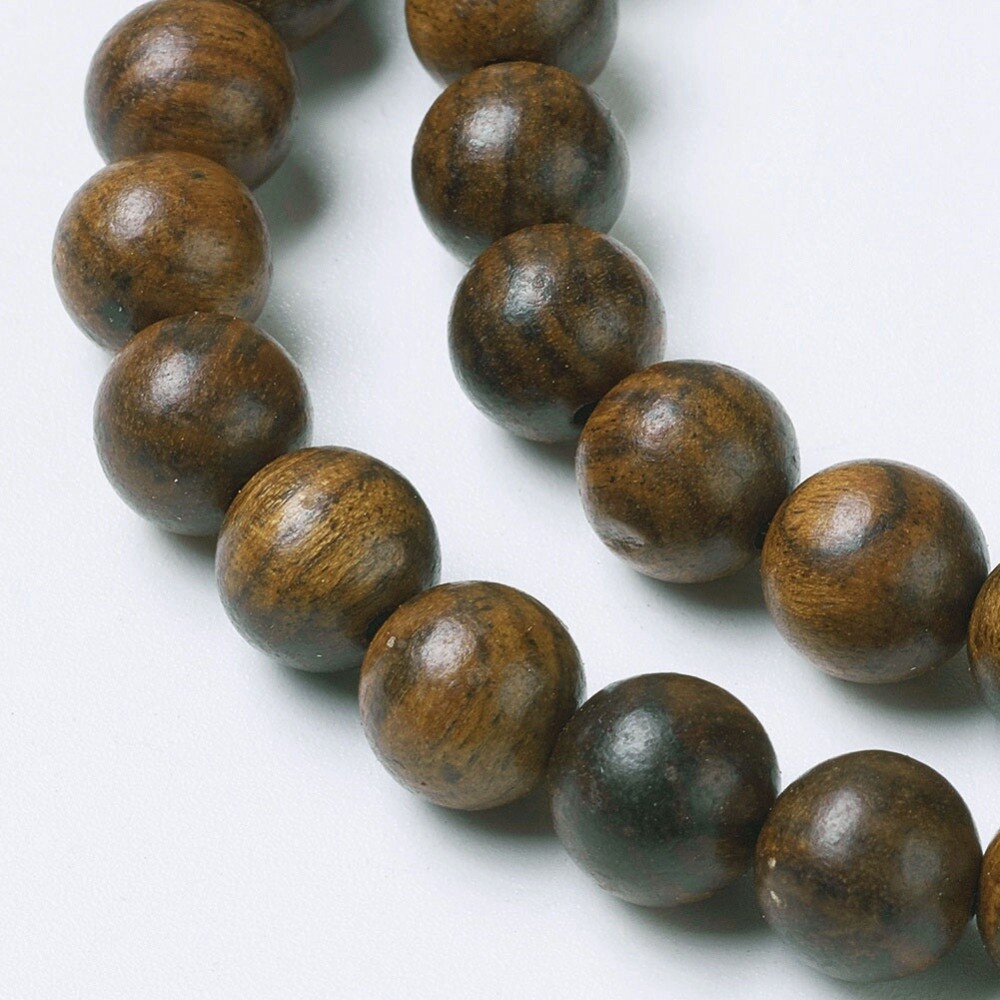 Wood Round - Coconut Brown 6mm