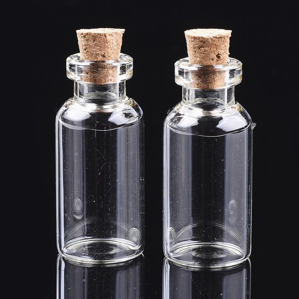 Bead Storage - Wishing Bottle 40x18mm