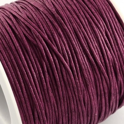 Macrame Cotton Cord - Medium Red Violet 1mm (per m)