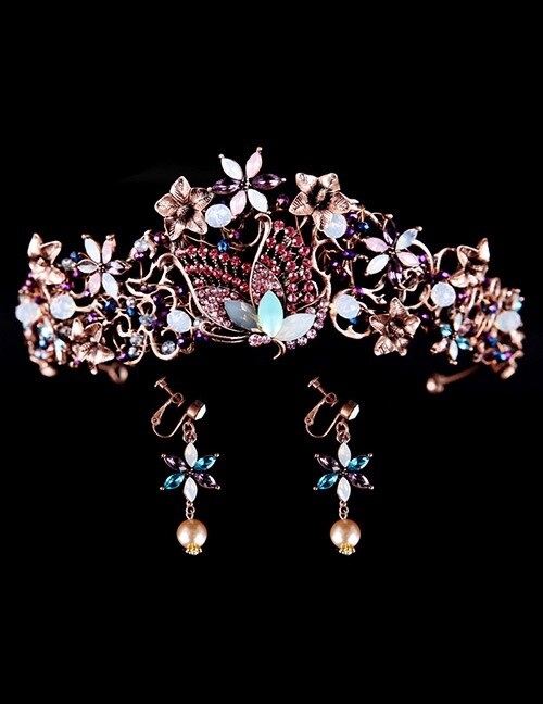 The Greta Butterfly &amp; Floral Tiara