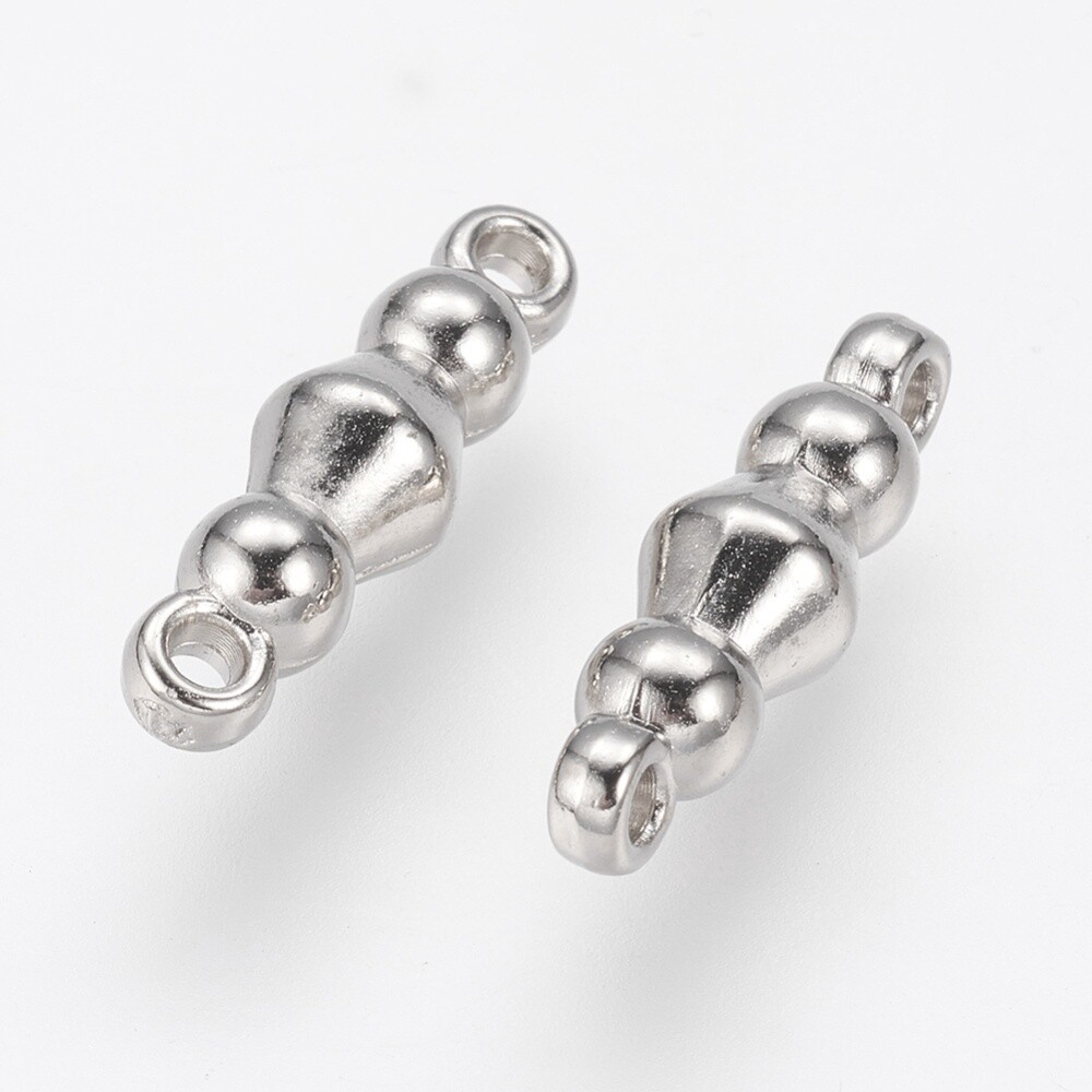 MP Tube Links - Silver 18x5mm
