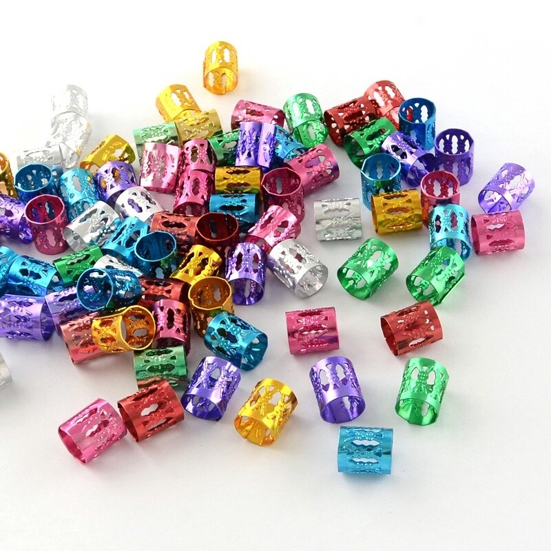 Dread Lock Cuff Coil - Mixed 9x8mm (Hole 7mm)