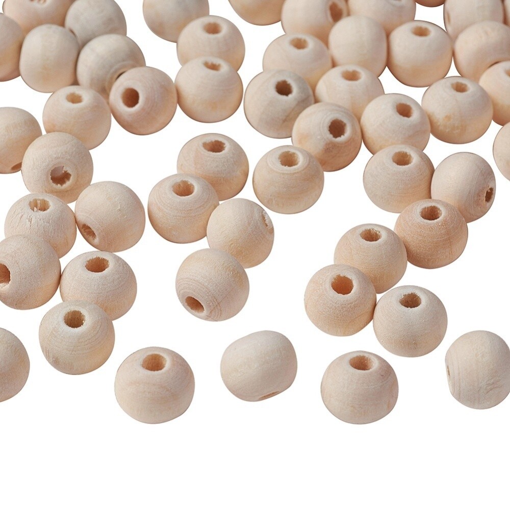 Wooden Bead -  Round 8mm