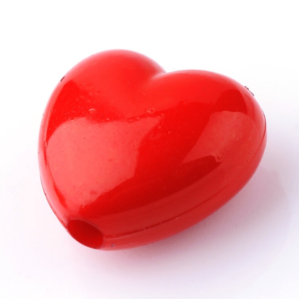 BG Heart - Red 12x14.5mm