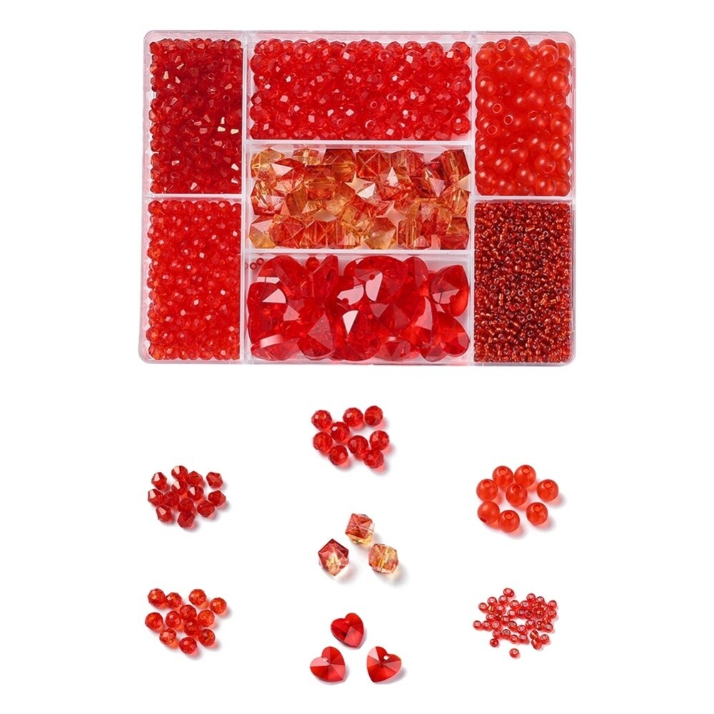 Inspiration Kit - 1,615 Piece Red Series Bead Mix