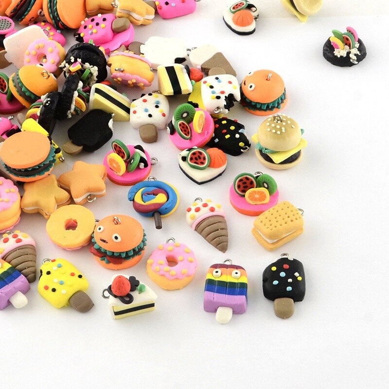 Polymer Clay Foods Key Rings