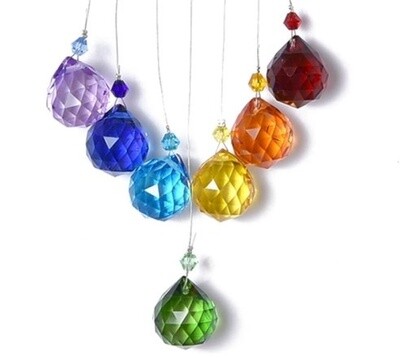Suncatcher Ball - Mixed Coloured 24x21mm