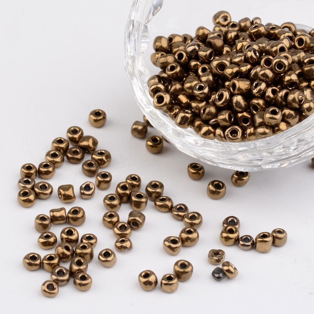 Bead Inspiration Kit - 50gm x Metallic Coconut Brown Seed Bead 6